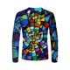 thumbnail image 5 of Camiseta diaria unisex para hombre, estampado gráfico en 3D, estampado de grafiti, camisetas de manga larga, blusa informal Pompotops  oipoqjl5332, 5 of 8