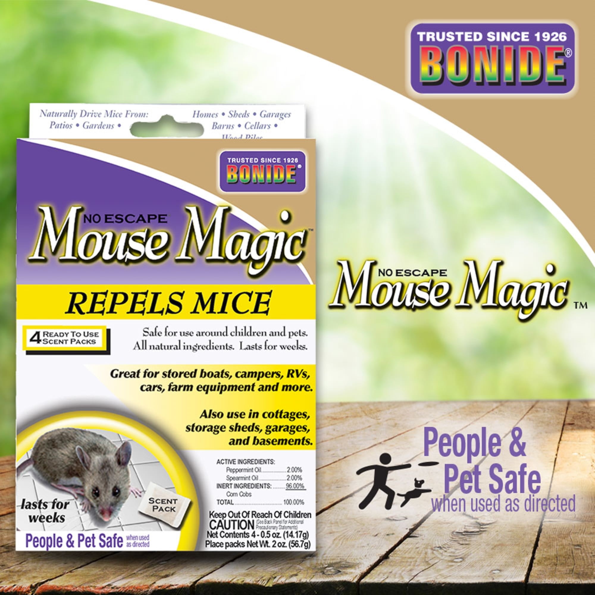 Bonide Mouse Magic Mouse Repellent - Bait, Liquid - 12PK Place Packs