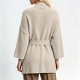 thumbnail image 3 of WRKEKC Cardigan Sweaters for Women Solid Color Mid Length Belted V-Neck Long Sleeve Knit Cardigan with Pockets, 3 of 6