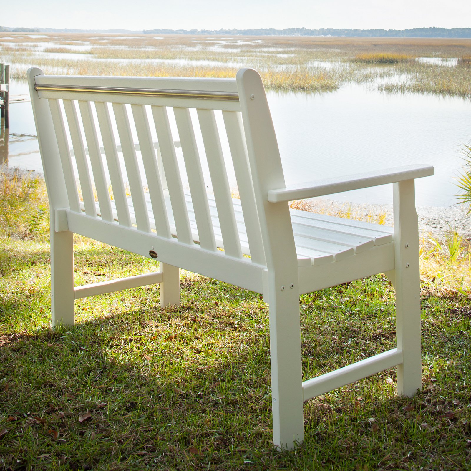 POLYWOOD Vineyard 48" Recycled Plastic Garden Bench - image 5 of 9
