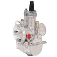 thumbnail image 4 of Carburador de metal de montaje de carburador de 24 mm universal para motocicleta ATV Quad de 50 cc a 110 cc, color plateado, 4 of 12