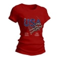 thumbnail image 4 of QEMAUUA Independence Day T-Shirt Loose Comfort Fit Patriots National Holiday Gatherings, 4 of 4