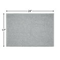 thumbnail image 5 of Mainstays Basic Polyester Chenille Noodle Bath Rug, Light School Grey, 17"x24", One Piece, 5 of 9