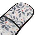 thumbnail image 2 of Dailycode Double Sided Oven Mitt with Loop Heat Resistant Kitchen Long Potholders 7" x 35" Leaf with Red Berries, 2 of 6