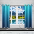 thumbnail image 2 of MKHERT Beautiful Dolphin Window Curtain Kitchen Curtains Window Treatments 26x39 inch,Set of 2, 2 of 2