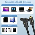 thumbnail image 4 of 90 Degree USB4 Cable 240W Fast Charging 40Gbps Data Transfer 8K@60Hz Display, 4 of 19