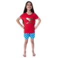 thumbnail image 6 of DC Comics Girls' Wonder Woman Gold Foil Logo Shirt and Shorts Pajama Set, 6 of 8