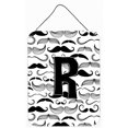 thumbnail image 1 of Carolines Treasures CJ2009-RDS1216 R Moustache Initiale Lettre Impressions Murales et de Porte, 1 of 1