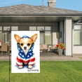 thumbnail image 3 of Amhnf American Flag Chihuahua Dog Garden Flag For Home Outdoor Garden Yard Decor 12x18 inch, 3 of 5