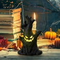 thumbnail image 3 of Party Decor 3Pcs Halloween Tree With Glowing Pumpkin Lights Scary Halloween Decorations Night Light Fall Tiered Tray Decor Tree Lights Indoor Village Ghost Statue Haunted B, 3 of 5