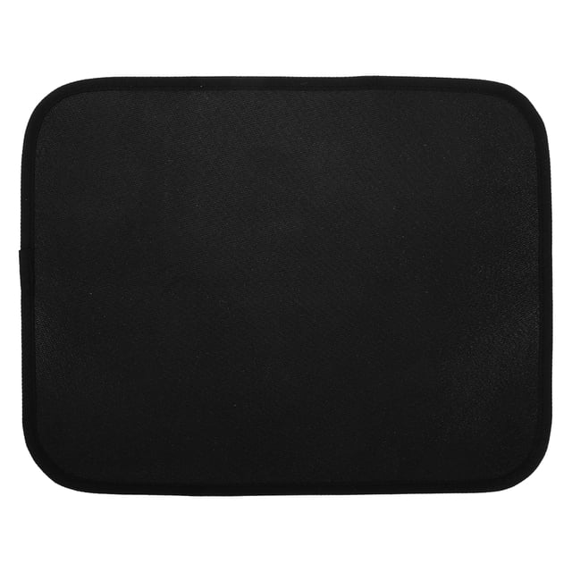 MOVTOTOP Fireproof BBQ Grill Mat for Kitchen Heat Shield Protects Tabletop Black Glass Fiber Silicone 18x18 Inch