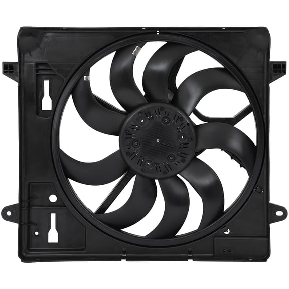 ECCPP Engine Radiator Cooling Fan Assembly 3-Pin Single Fan for Jeep for Wrangler 2012-2017 624080,6010277,76366,621-601