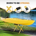 thumbnail image 6 of Portable Kayak Storage Rack, Foldable Kayak Stand, Aluminum Freestanding Storage Rack Accessories for Kayaks, Canoes & SUP Paddle Boards, 150 lbs Capacity, No Assembly, 6 of 8