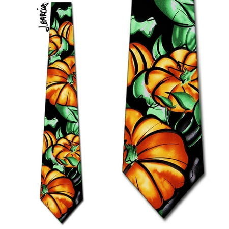 Butterfly Silk Tie - Pumpkins Butterfly Study ll Necktie M
