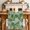 Beige, variant on Green Tropical Botanical Table Runner 90 Inches, Summer Monstera Palm Leaves Black Bed Runner Dresser Scarves Tabletop for Indoor Outdoor Parties/Ceremony/Banquet, 13" x 90"