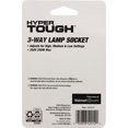 thumbnail image 4 of Hyper Tough 3-Way Lamp Socket, Black Finish, 52212, 1 piece, 4 of 10