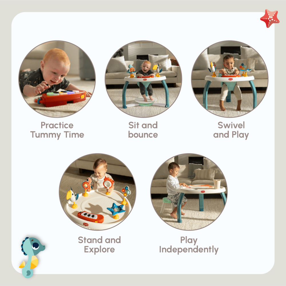 Tiny Love Tiny Mariners 5-in-1 Here I Grow Stationary Activity Center