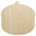 thumbnail image 1 of Tea Candle Light Wood Shape Unfinished Piece Cutout Craft DIY Projects - 6.25 Inch Size - 1/8 Inch Thick, 1 of 7