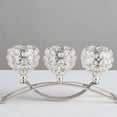 thumbnail image 4 of Candebro de Cristal con 3 Brazos, Centro de para Bodas, Adornos de de Buffet Pta Zulema Candelabros de cristal de 3 brazos, 4 of 8
