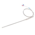 thumbnail image 2 of K Type Thermocouple, K Type Temperature Sensor High Sensitivity Wide Measurement Range 200mm Probe M8 Thread  For Maintenance 2m/78.7in, 2 of 8