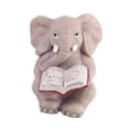 thumbnail image 2 of Estatua de elefante, figura de animal, adorno para dormitorio, escritorio, sala de estar, boda, resina Libro de mirar 9x12cm, 2 of 9