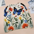 thumbnail image 6 of Watercolor Wildflowers Women's Floral Printed Sweatshirt Long Sleeve Crewneck Casual Loose Vintage Graphic Pullover Tops, 6 of 7