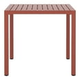 thumbnail image 4 of WestinTrends Playa 31.5" Iron Metal Frame Outdoor Square Patio Dining Table, Red, 4 of 15