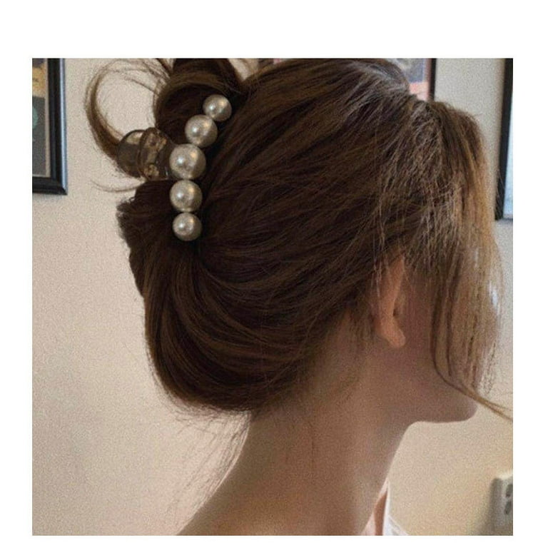 Buy China Wholesale Pearl Hair Claw Clips,women Girls Fashion,metal Large  Hair Claw,nonslip Strong Hold Barrettes,clips & Pearl Hair Claw Clips $1.18