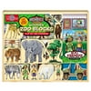 T.S. Shure ArchiQuest Zoo Wooden Blocks, 35 Pieces