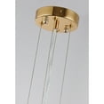 thumbnail image 6 of Bethel Gold Stainless Steel Frame Pendant Light With Clear Hanging Crystals, 6 of 6