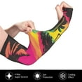 thumbnail image 3 of Lsque Flamingo And Palm Trees At Sunset Cooling Arm Sleeves for Men & Women -Compression Sleeves to Cover Arms for Working,Sun Sleeves for UV Protection,Breathable, Moisture-Wicking, 3 of 8