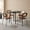 Distressed Black, variant on Canddidliike Folding Round Drop Leaf Dining Table for Small Spaces, Distressed Wood‑Leg Kitchen Table, Expandable to Seat 4, Pine & Particleboard, Table Only, Black