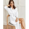 thumbnail image 5 of Ekouaer Silk Robes for Women Long Satin Bride Bridesmaid Wedding Party Robes Lightweight Sexy Sleepwear with Pockets, 5 of 7