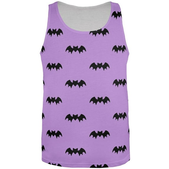 Halloween Bats Pattern All Over Mens Tank Top Multi MD