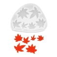 thumbnail image 4 of Nomeni Cake Mould 5PCS Christmas Crystal Epoxy Animal Maple Leaf Silicone Tool Making, 4 of 9
