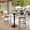 Gray Faux Concrete/Black Base, variant on Flash Furniture 30" x 24" Tabletop with TopGuard HPL Technology in Gray Faux Concrete with 18" Black Bar Height Base