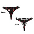 thumbnail image 3 of Fotbe Christmas Tree and Gold Socks Tanga Sin Costuras para Mujer con Estampado – Panties Invisibles, Transpirables y Cómodos para Uso Diario-Large, 3 of 6