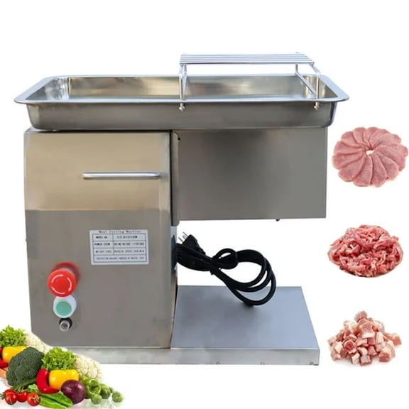 Commercial Meat Slicer Machine QX Stainless Fresh Meat Cutter Food Slicer with 3mm Blade
