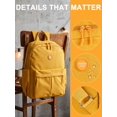 thumbnail image 6 of Deago Small Nylon Backpacks for Women Water Resistant Backpack Purse School Bag Casual Lightweight Shopping Travel Daypack, Yellow, 6 of 9
