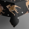 thumbnail image 5 of Pitbull Dog and Footprint Square Tablecloth,Waterproof Square Table Cover,Wipeable Spillproof Washable Table Cover for Home Kitchen Party Decor 42"X42"(107x107cm), 5 of 6