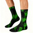 thumbnail image 6 of Men Women Halloween Printed Mid-Calf Socks Soft Breathable Stretch Comfort Fit Socks, 6 of 6