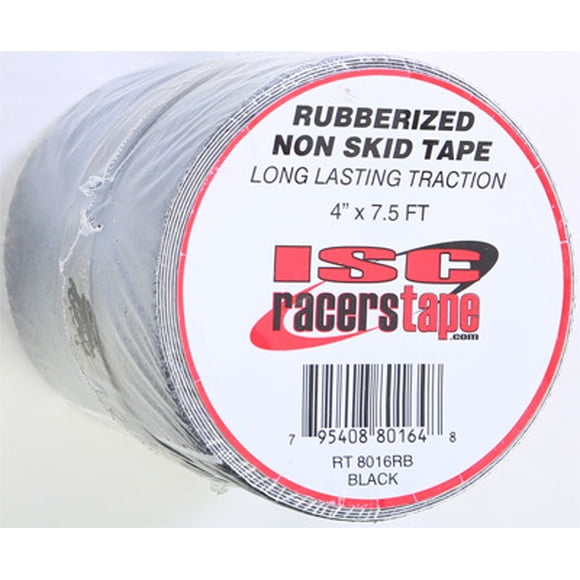 ISC Racers Tape NonSkid Tape, Rubberrized Black - 4in. x 7.5 ft.