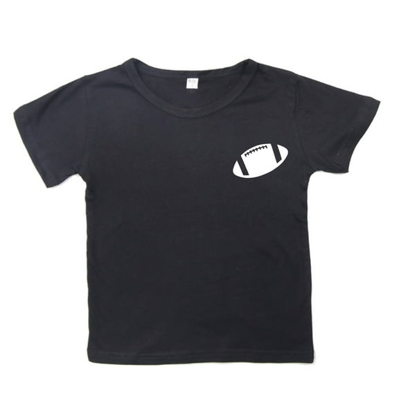 Shirts For Teen Kids Child Short Sleeve Rugby Football Letter Prints T Shirt Boys Girls Fans Gift Tops BK4 10 Years-11 Years