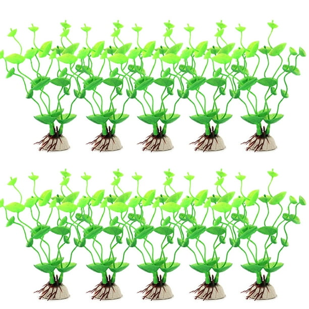 10 piezas de plantas en acuario, pecera decorada con coloridos peces artificiales pecera decorada con plantas de acuario.