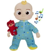 Official Musical Bedtime JJ Doll, Soft Plush Body – Press Tummy and JJ sings clips from ‘Yes, Yes, Bedtime Song,’ – Includes Feature Plush and Small Pillow Plush Teddy Bear – Toys for Babies
