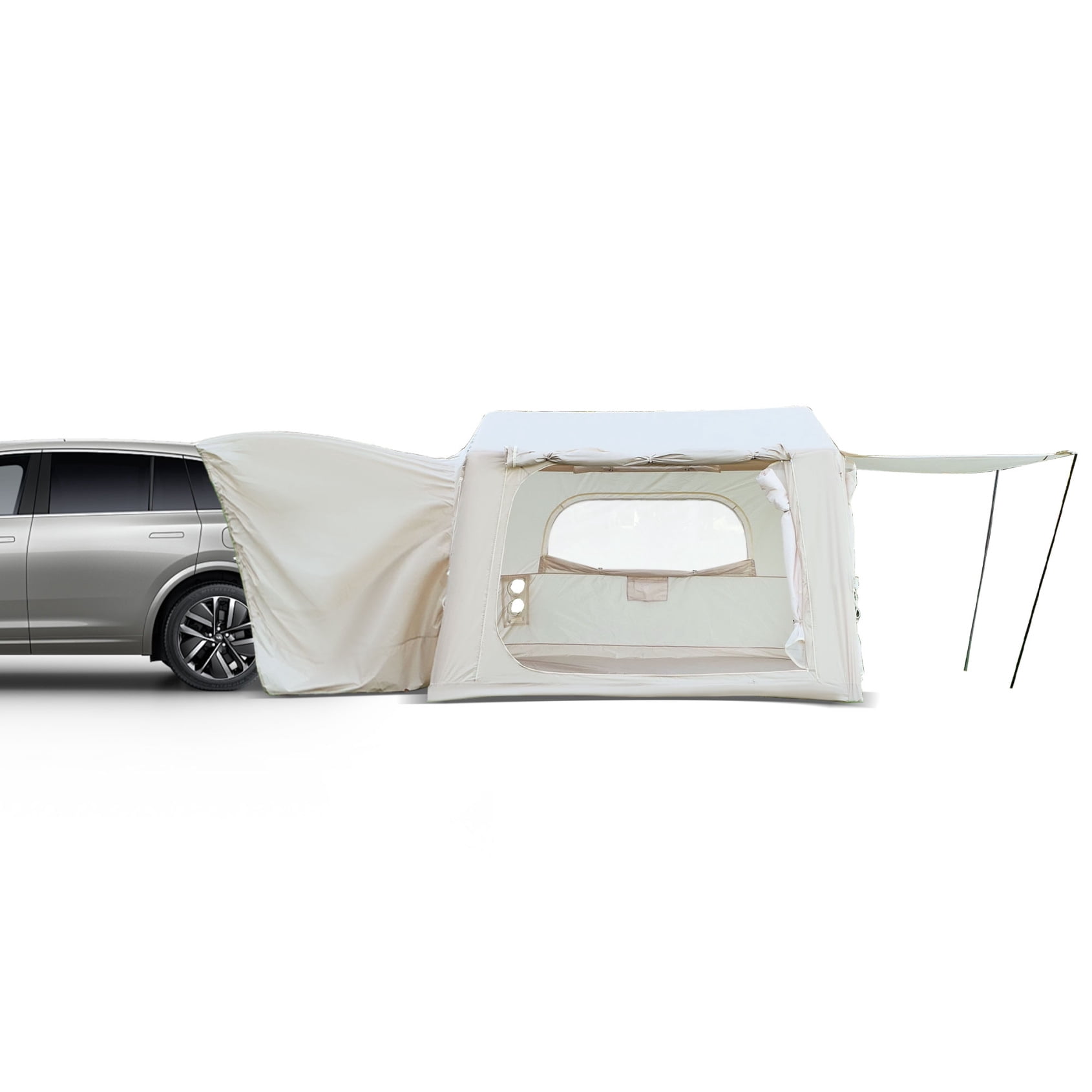 Inflatable SUV Tent for Camping with Quick Setup, All-Season Waterproof Air Tent for 4-6 Person Glamping, Car Tailgate or Standalone Family Outdoor Shelter