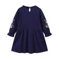 thumbnail image 2 of Esaierr Toddler Baby Girls Dress Cotton Long Sleeve Knit Dress Princess Dress for 2-7 T, 2 of 5