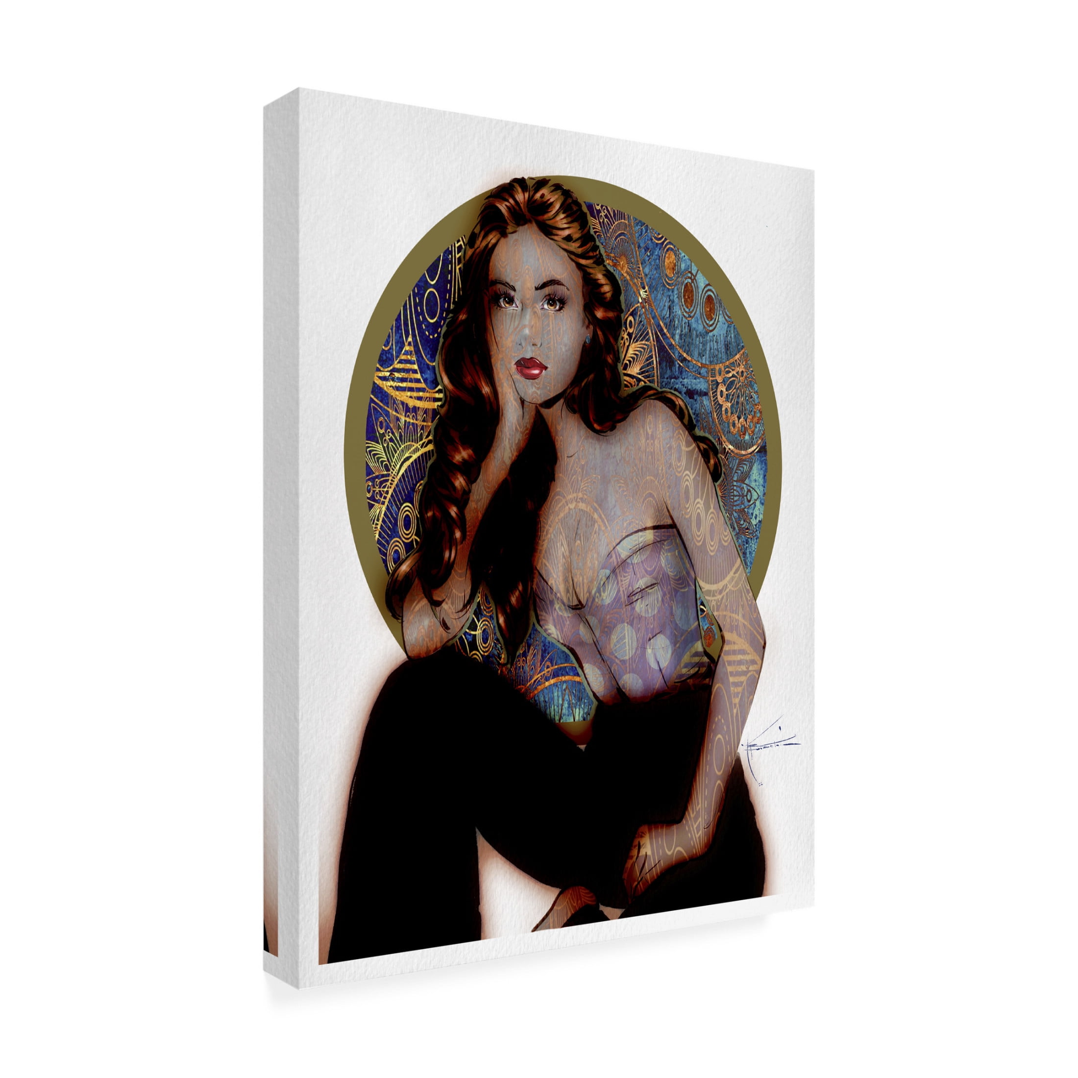 Canvas Wall Art - TMBorenstein 'Deco' Wall Art for Living Room, Bedroom, or Office Décor by Trademark Fine Art - 18 x 24 Inches