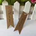 thumbnail image 5 of Raindrops Kraft Paper DIY Craft Tags with Fish Tail Scalloped Design for Wedding Favors and Party Gifts 100 Pieces Brown, 5 of 8
