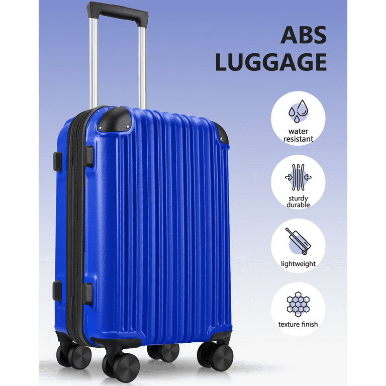 LONG VACATION Luggage Set 4 Piece Luggage Set ABS